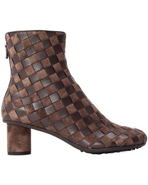 Bottega Veneta Minimalist Ankle Boots - Brown