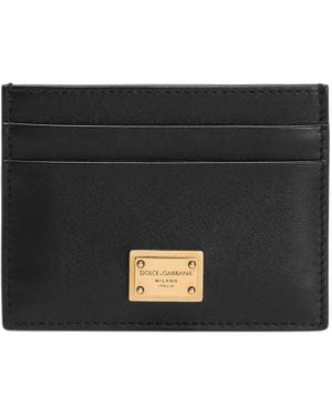 Dolce & Gabbana Leather Cardholder - Black