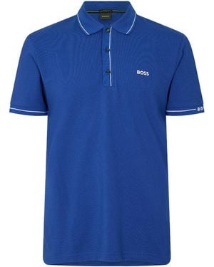 BOSS Sleeve Polo Shirt - Blue