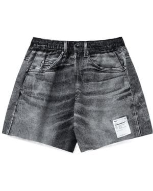 Satisfy Tag Detail Shorts - Gray