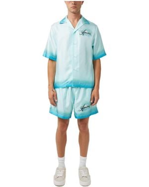 Amiri Drawstring Waist Shorts - Blue