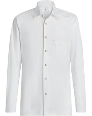 Kiton Long Sleeve Casual Shirt - White