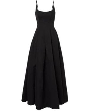 STAUD Joy Cotton-Blend Gown - Black