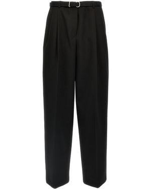 Jil Sander Belt Detailed Trousers - Black