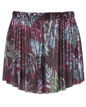 Rabanne Printed Chainmail Shorts - Red