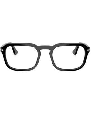 Persol Geometric Frame Plain Mirror - White