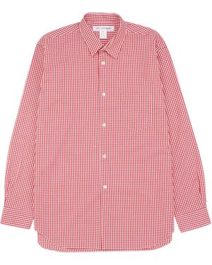 Comme des Garçons Gingham-Print Button-Up Shirt - Pink