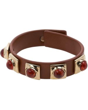 Etro Logo Bracelet - Brown