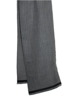 Gucci Pinstripe Scarf - Gray
