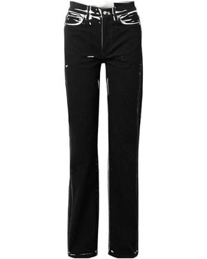 Proenza Schouler Color-Block Jeans - Black