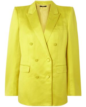 Tom Ford Double-Breasted Suit Jacket - Yellow