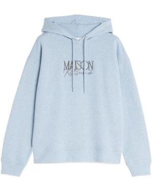 Maison Kitsuné Maison Kitsuné Logo Hoodies - Blue