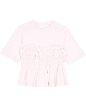 Cecilie Bahnsen Round-Neck T-Shirt - Pink