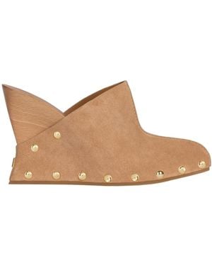 Balmain Wedge Clogs - Brown