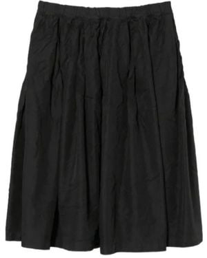 Comme des Garçons Pleated Midi Skirt - Black