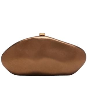 Cult Gaia Caldera Clutch - Brown