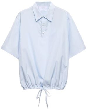 Prada Short-Sleeved Cotton Shirt - Blue