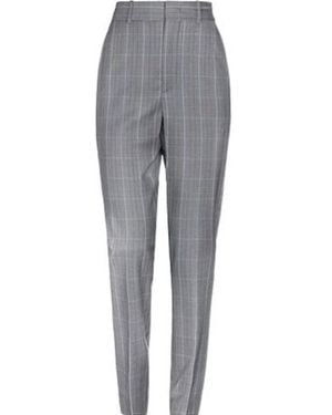 Isabel Marant Classic Plaid Wool Pants - Gray