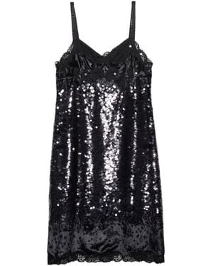 Prada Sequined Sleeveless Dress - Black
