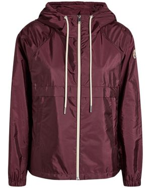 Moncler Coquelicot Hooded Shell Jacket - Purple