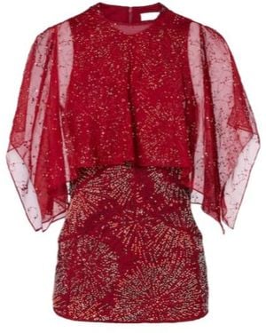 Rabanne Embellished Top - Red