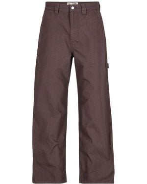 Stussy Casual Trousers With Belt Loops - Brown