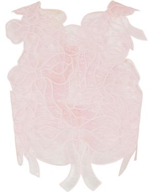 Cecilie Bahnsen Sheer Tulle Camisole - Pink