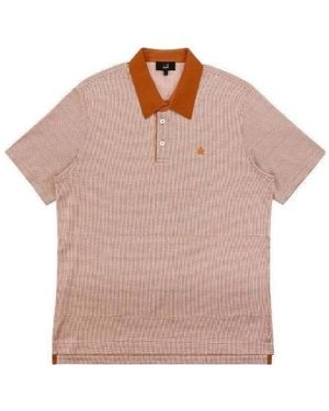 dunhill Logo Embroidered Polo Shirt - Pink
