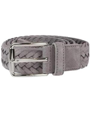 Tod's Braided Buckle Belt - Gray