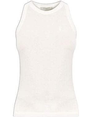 AllSaints Rina Ribbed Tank Top - White