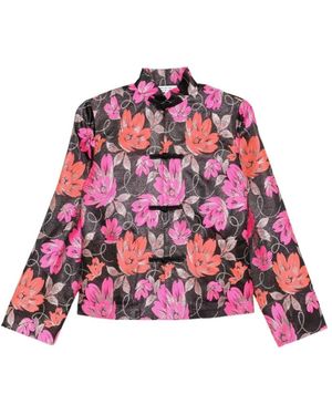 Comme des Garçons Comme Des Garçons Floral Jacquard Jacket - Red