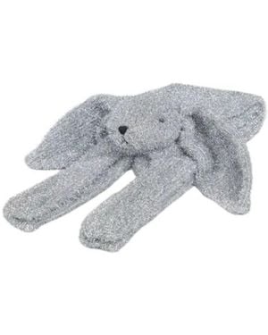 KENZO Tinsel Knit Bunny Scarf - White