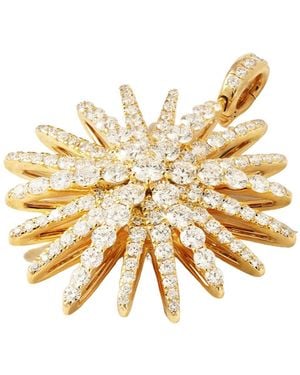 David Yurman Starburst Xl 18-Karat Diamond Pendant - Metallic