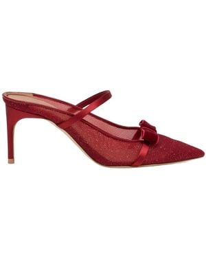 Malone Souliers 70Mm Aurora Heeled Mules - Red