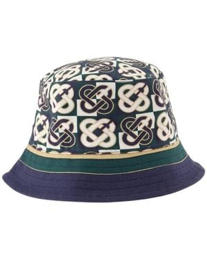 CASABLANCA Patterned Hat - Blue