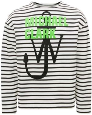 JW Anderson Jw Anderson Logo Printed Crewneck Sweatshirt - Grey