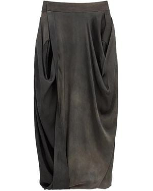 Uma Wang Asymmetric Skirt - Black