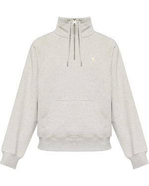 Ami Paris Long-Sleeved Sweatshirt - White