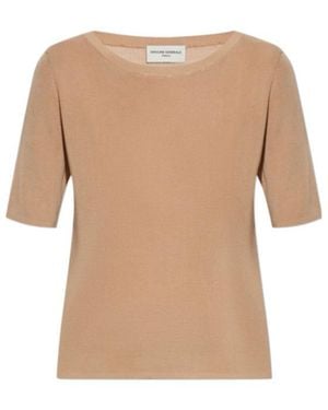 Officine Generale Ribbed Short-Sleeve T-Shirt - Natural