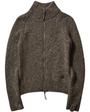 ROA Tasna Zip-Up Cardigan - Brown