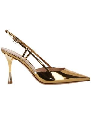 Gianvito Rossi Ascent Pointed-Toe Court Shoes - Metallic