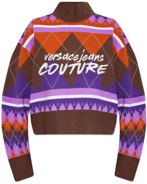 Versace Jeans Couture Couture Logo-Embroidered Knit Jumper