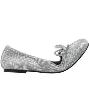 Balenciaga Leopold Ballerina Flats - Grey
