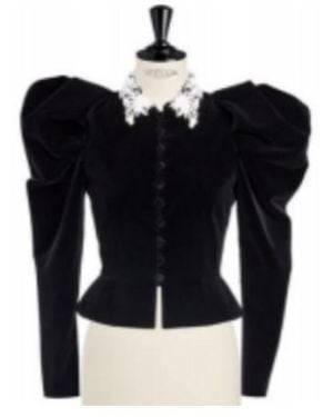 Dior Fitted Jacket With Puff Sleeves - Black