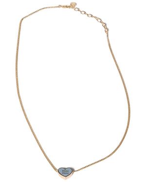 Miu Miu Metal Necklace - Metallic
