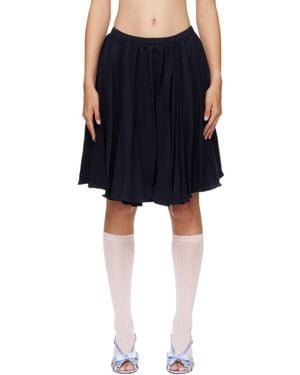 ShuShu/Tong Pleated Skirt - Black