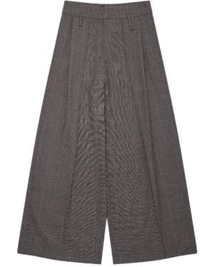 Simone Rocha Peeling Waist Wide Leg Pants - Black