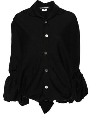 Junya Watanabe Ruffle-Sleeve Cardigan - Black