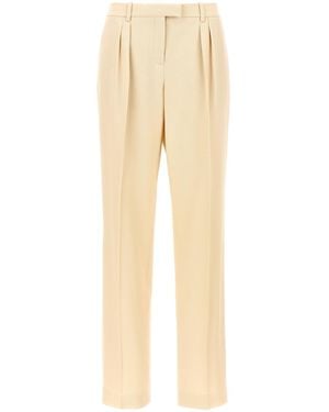 Tom Ford Front Pleat Tailored Pants - Natural