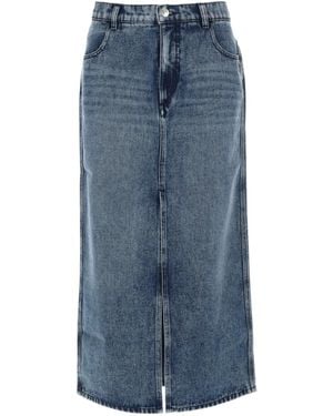 Isabel Marant Denim Skirt With Belt Loop - Blue